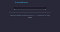 Desktop Screenshot of freegeocoding.com
